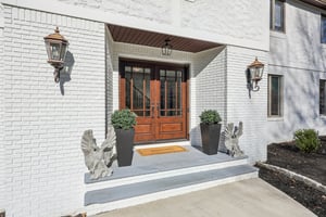 Imported Doors and new walkway slab