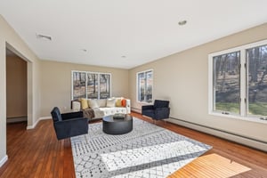 Living Room clean and bright, new paint