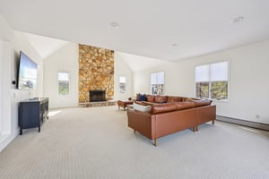 Wood burning fireplace