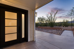 New Custom Glass and Metal Front Door