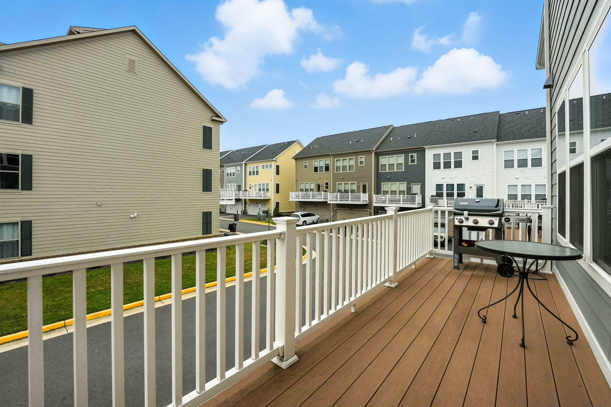 Composite deck off kitchen