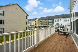 Composite deck off kitchen
