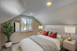 Virtually staged owner's suite