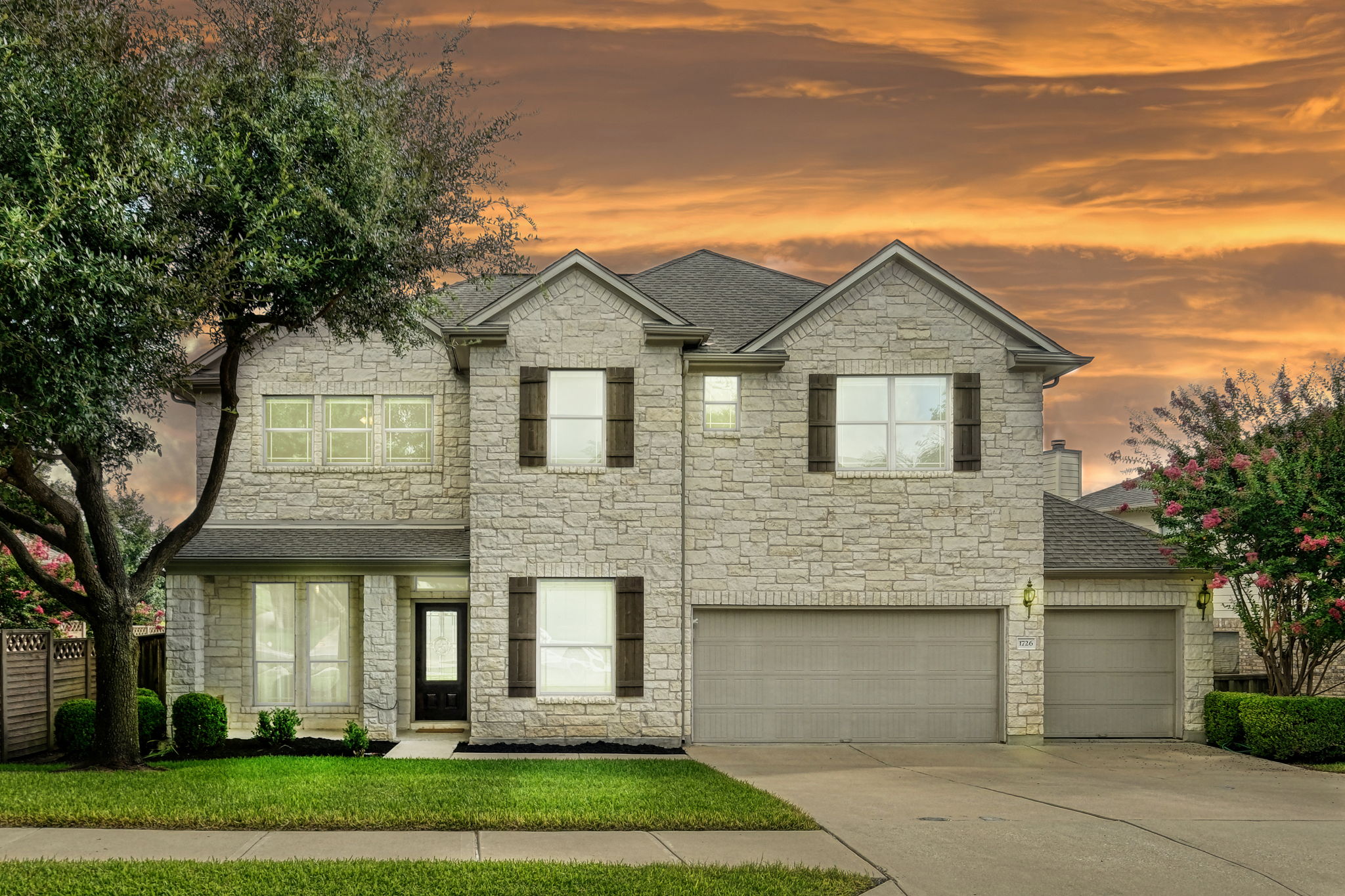 Front of Home Virtually Staged