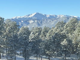 Pikes Peak with Snow
