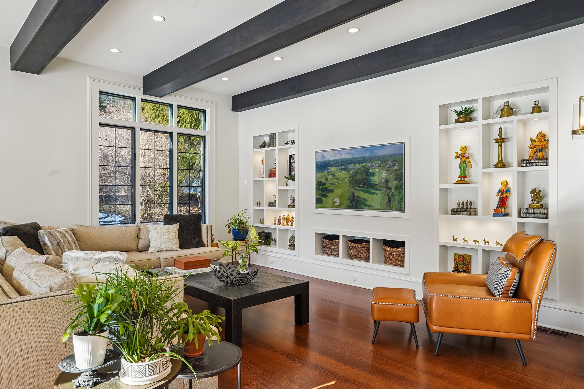 Family Room w/ Custom Built-ins
