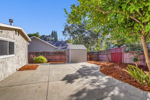 Rear Patio & Storage Shed