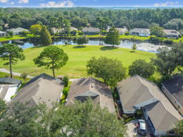 Aerial of Golf Course and Pond Views