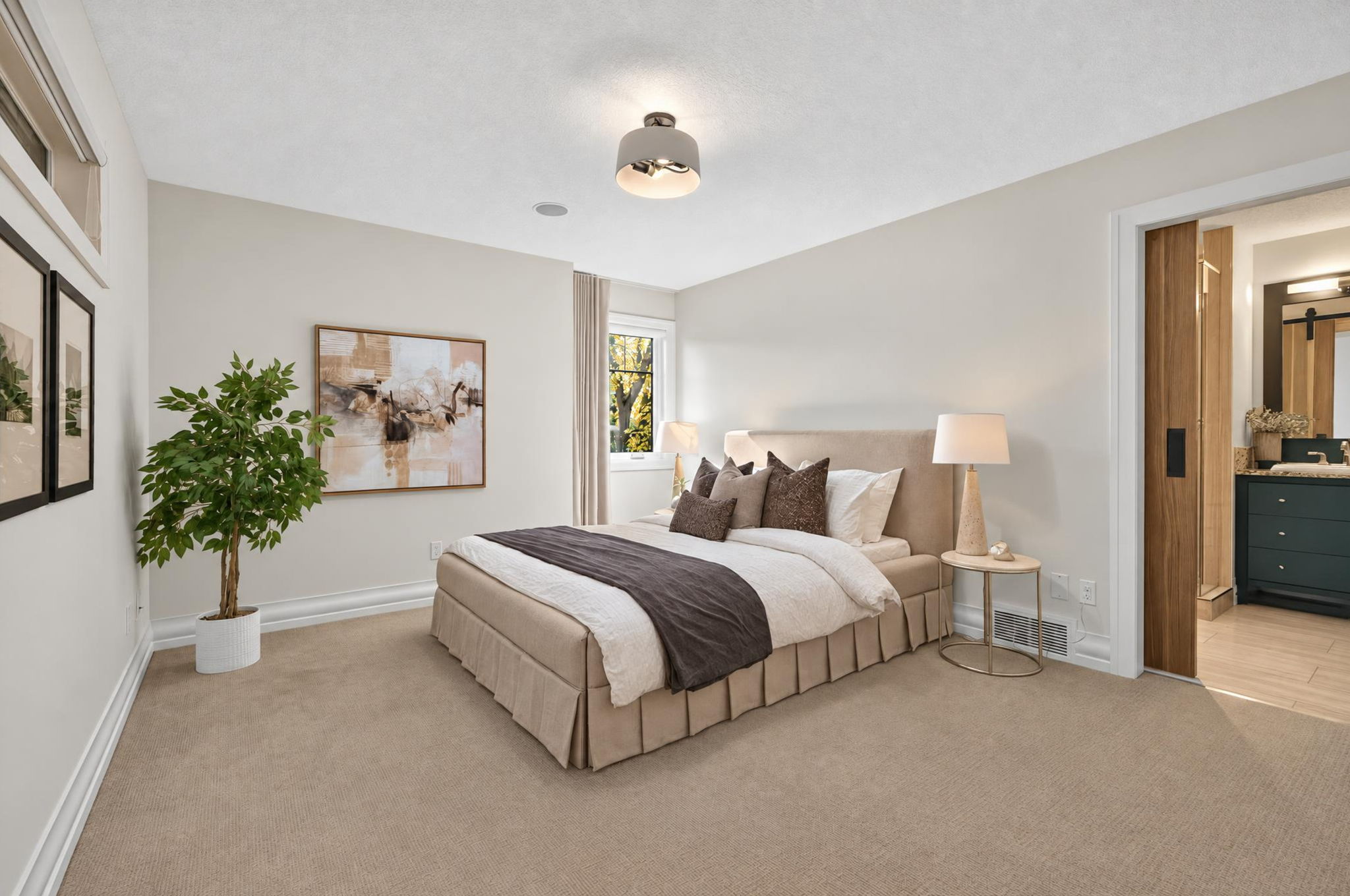Primary bedroom with its own ensuite