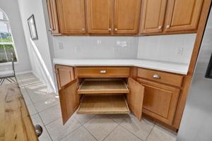 Kitchen with Roll-Out Shelving