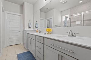 Primary bathroom.