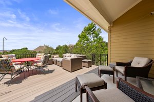 Large patio.