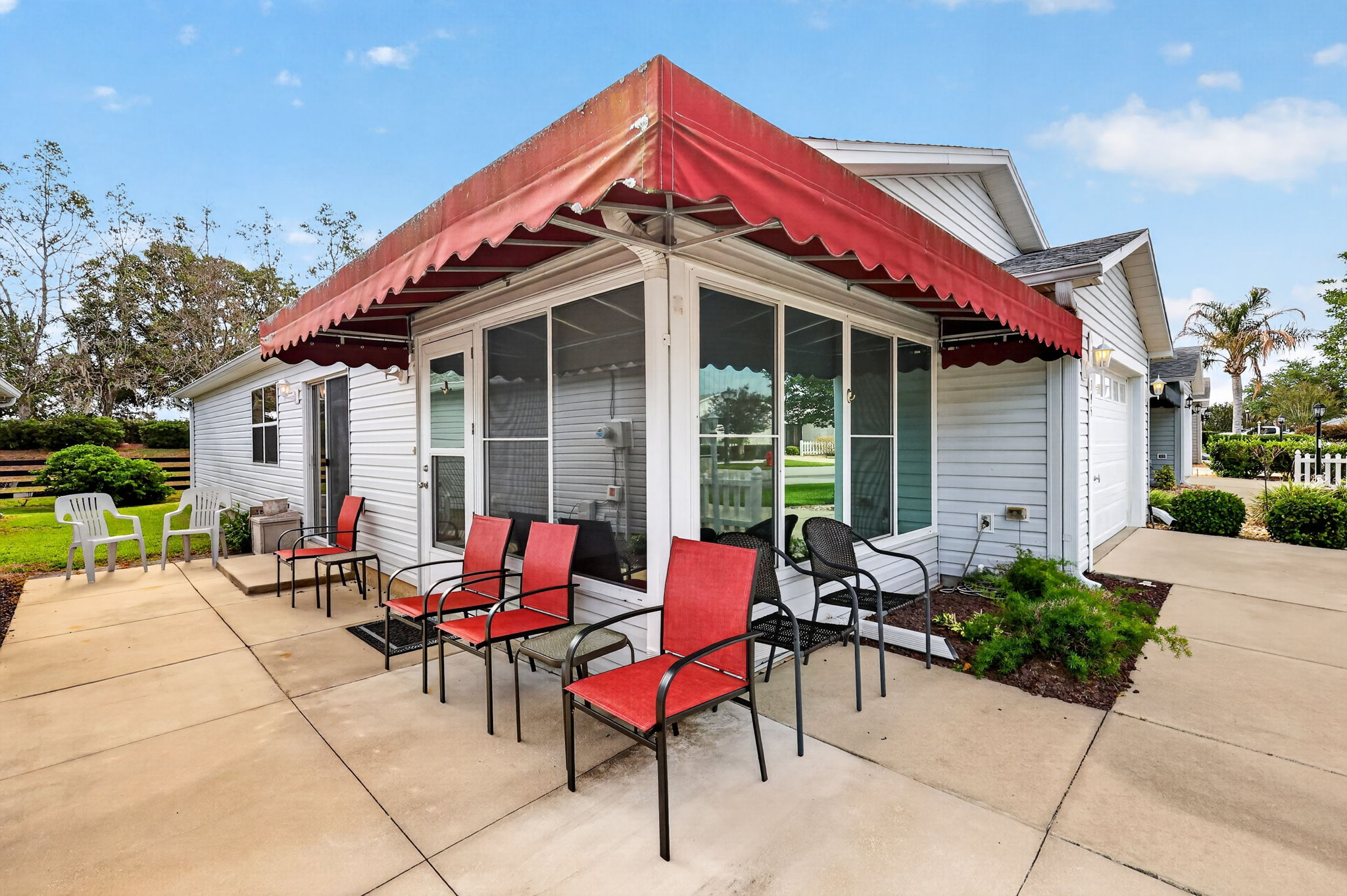 Spacious Front and Side Patios