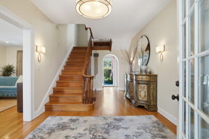 The most gracious center hall entry