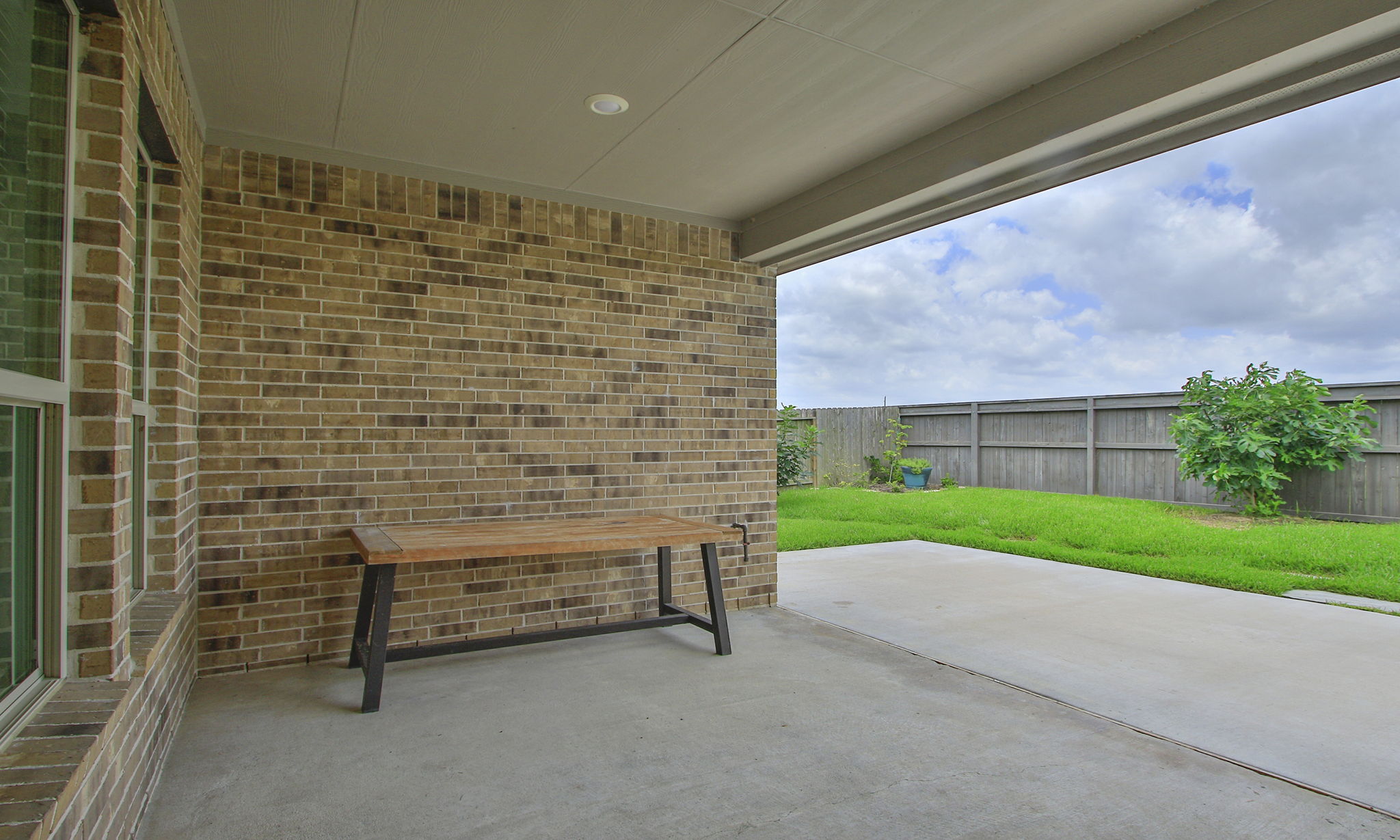 Covered back porch