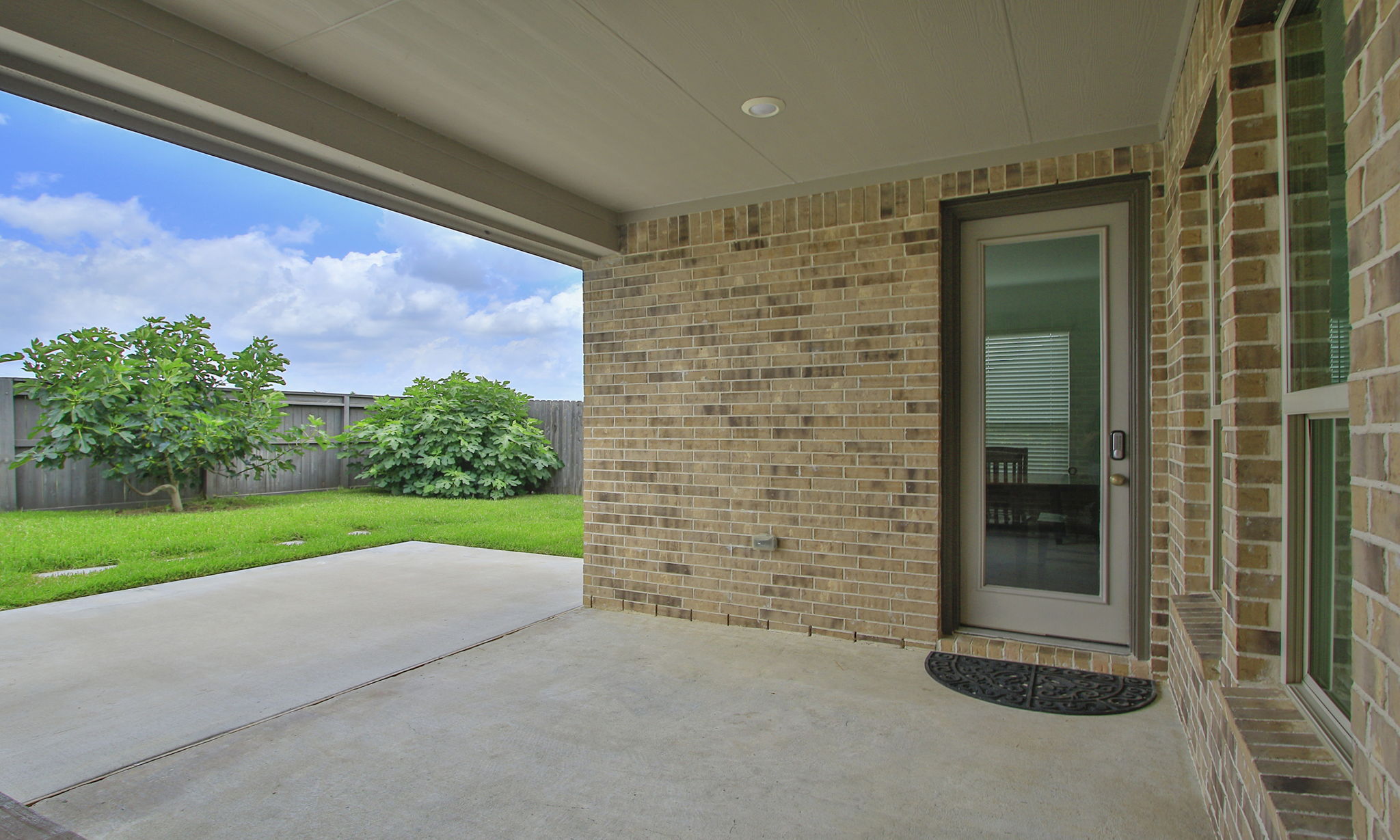 Covered back porch