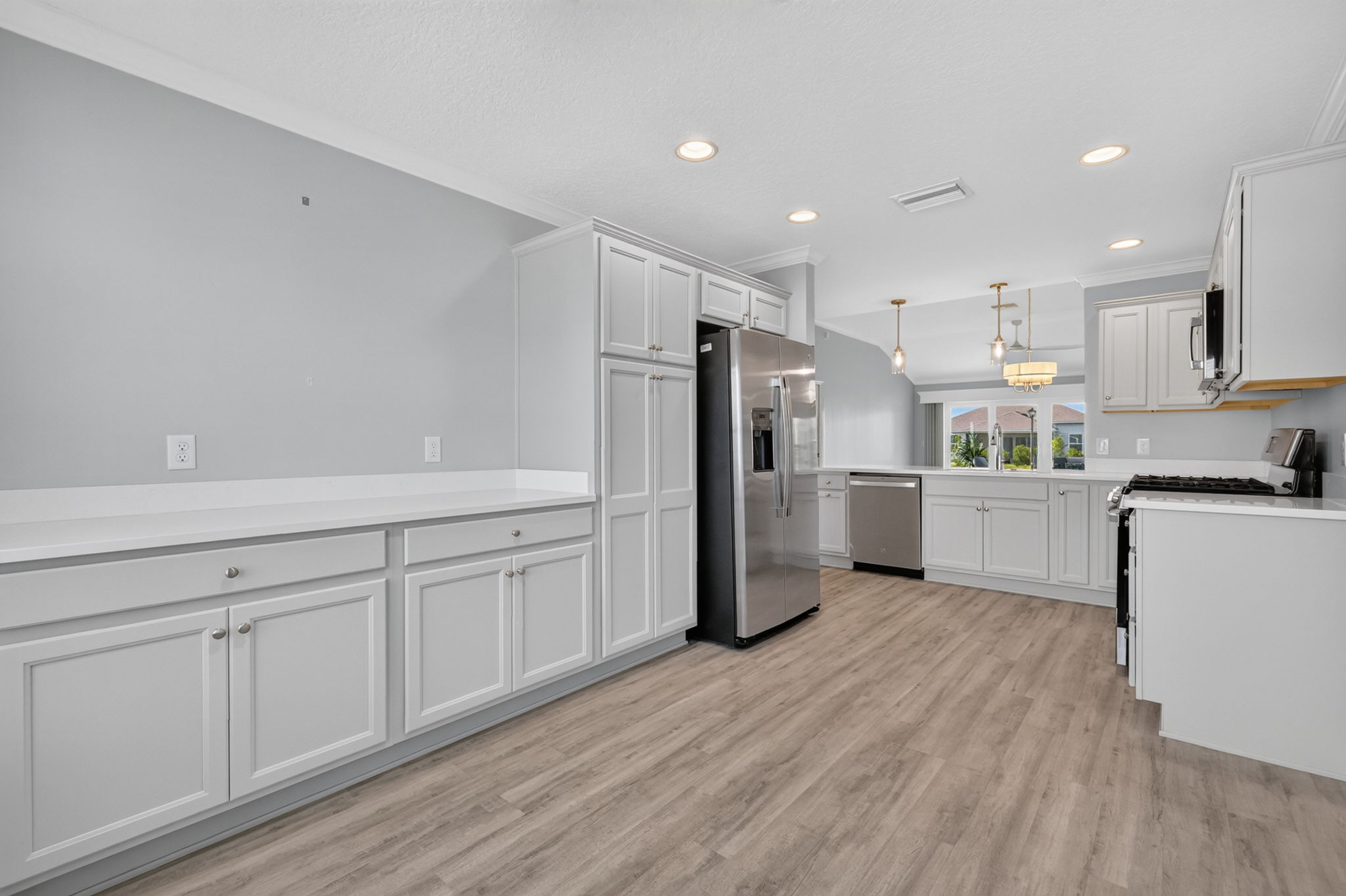 Kitchen and Dinette with Extended Cabinetry