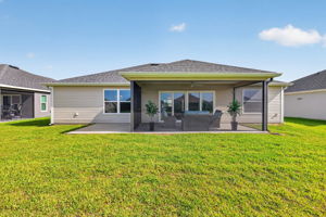 Rear Elevation with Large Rear and Side Yards with ROOM FOR A POOL!