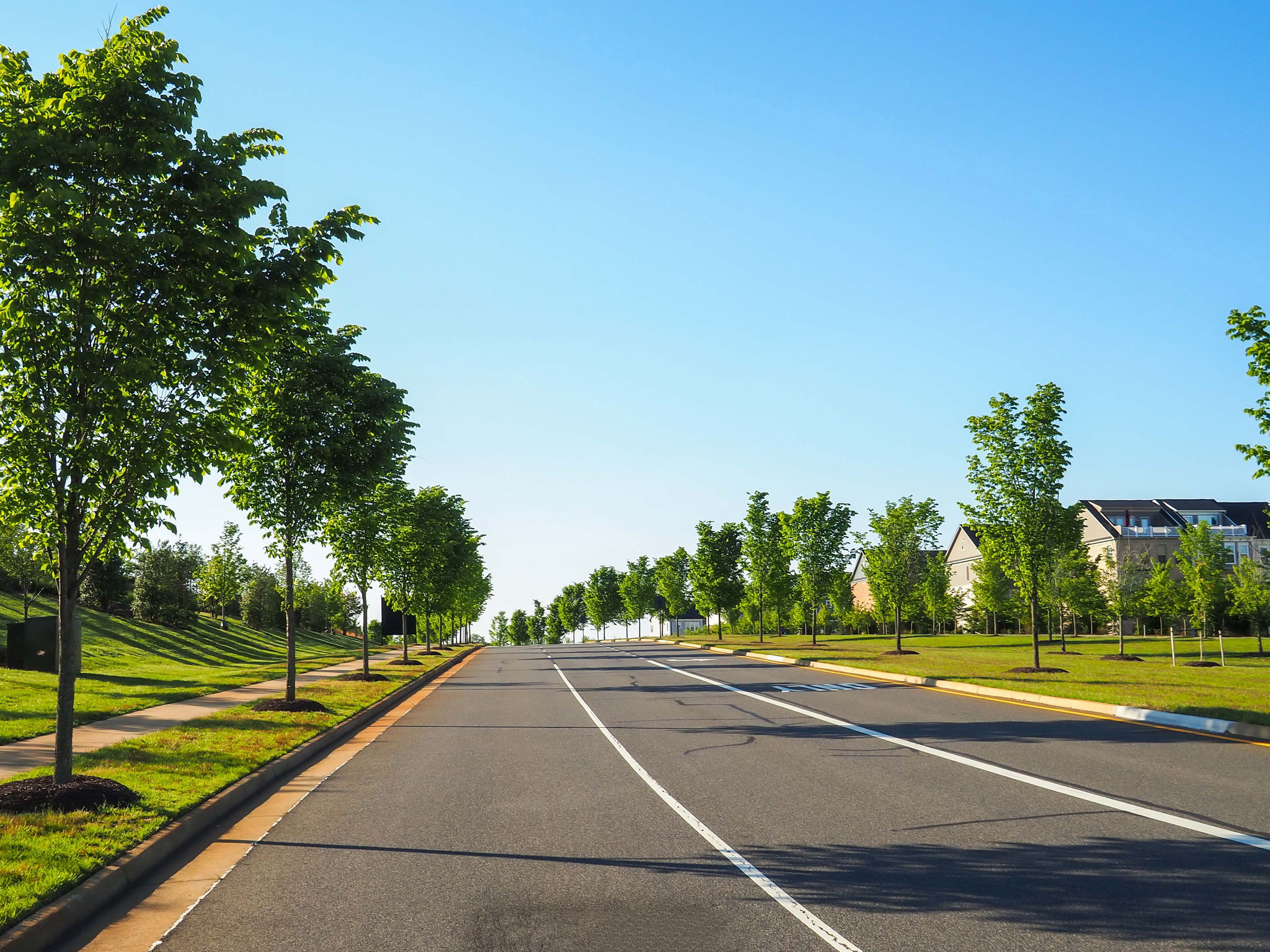 Potomac Shores Parkway to the water