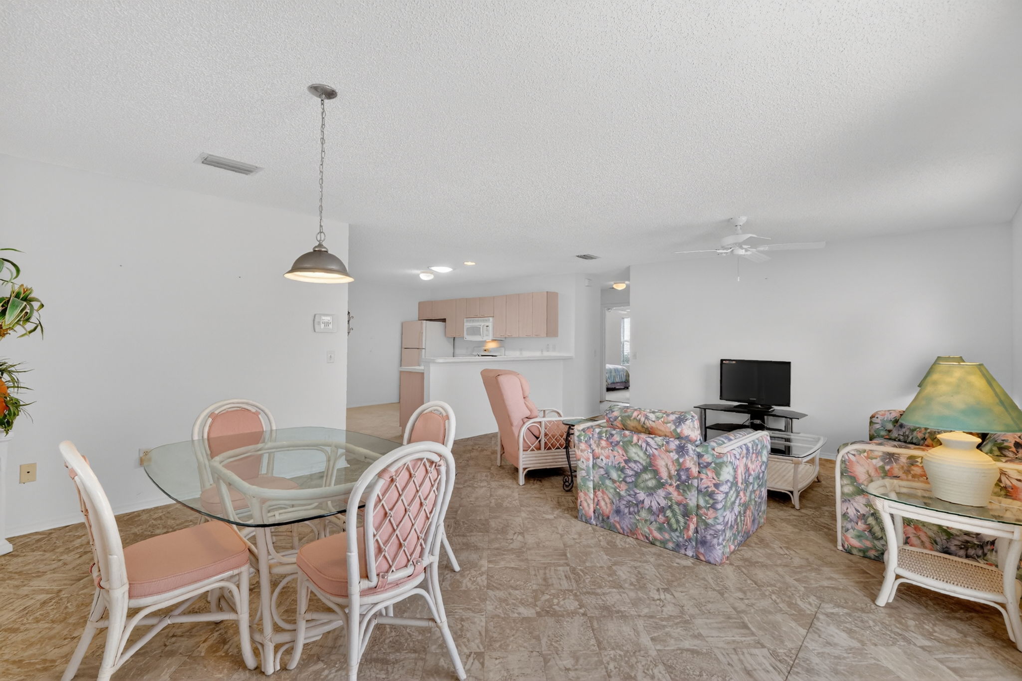 Living, Dining, and Kitchen