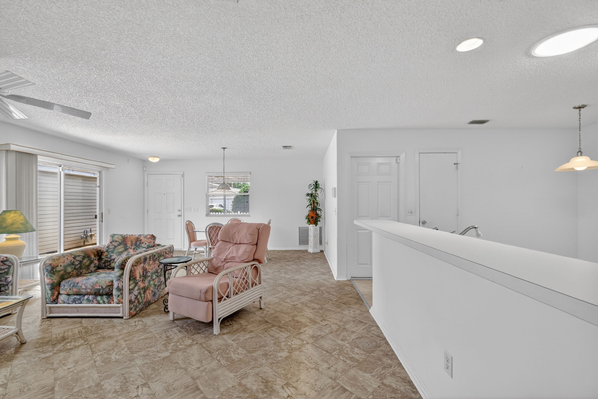 Living, Dining, and Kitchen