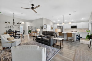 Living, Dining, and Kitchen