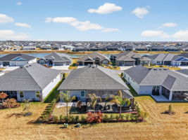 Aerial Rear Elevation with Privacy Landscaping