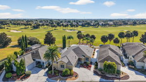 Aerial Front Elevation with Golf Front Views