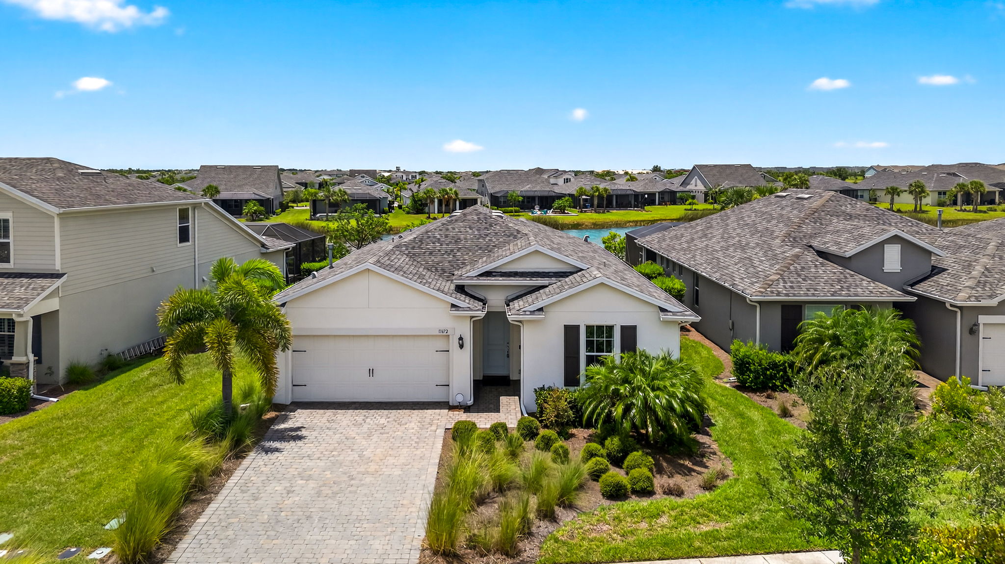 Aerial Front Exterior