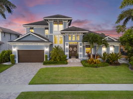 Twilight Front View of Home
