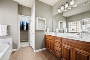 Master Bath with separate tub and shower
