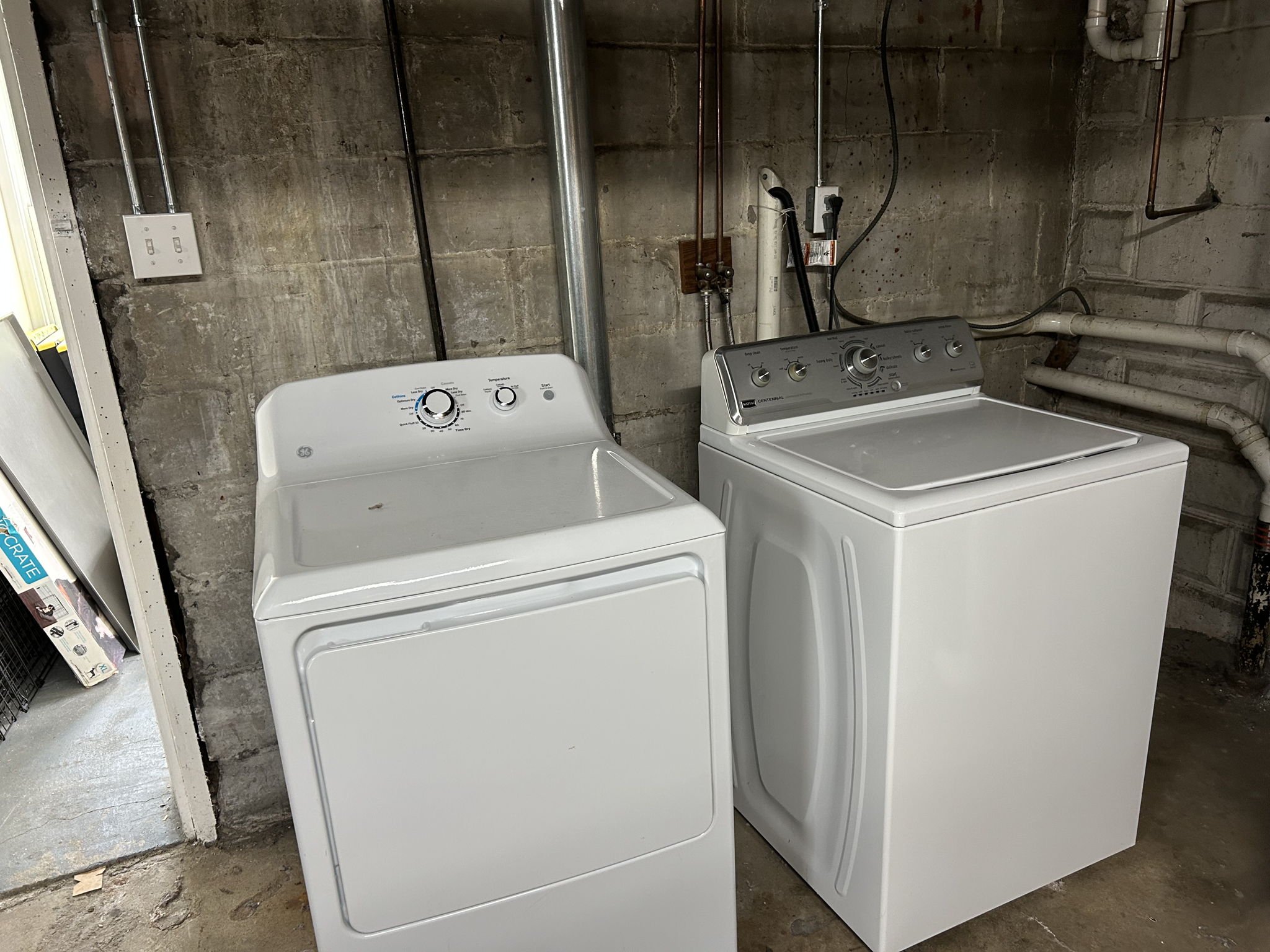 Laundry hookups for Unit 1