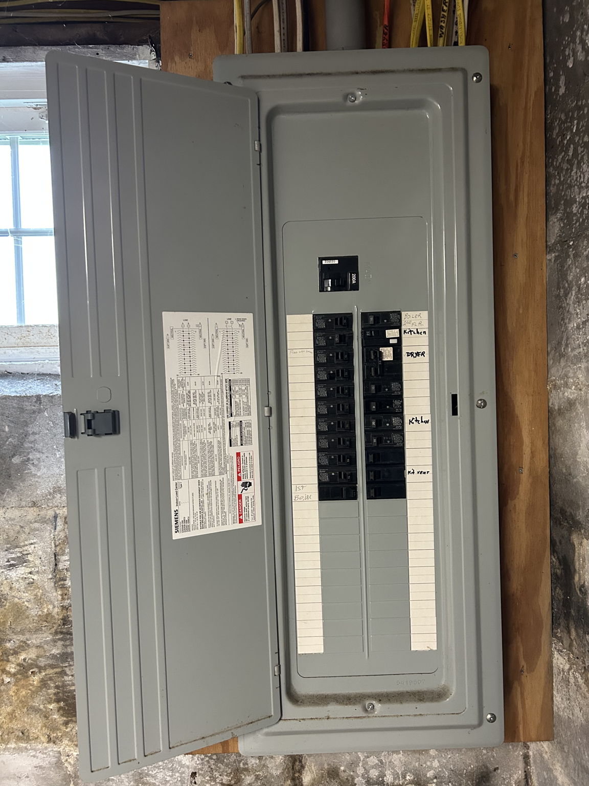 Upgraded 200 Amp Panel