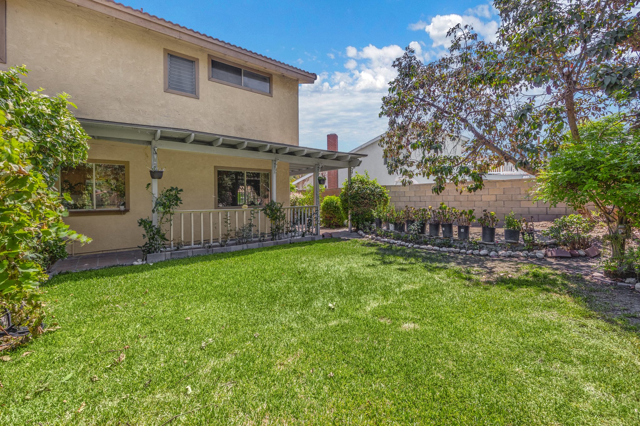 Back of House with yard