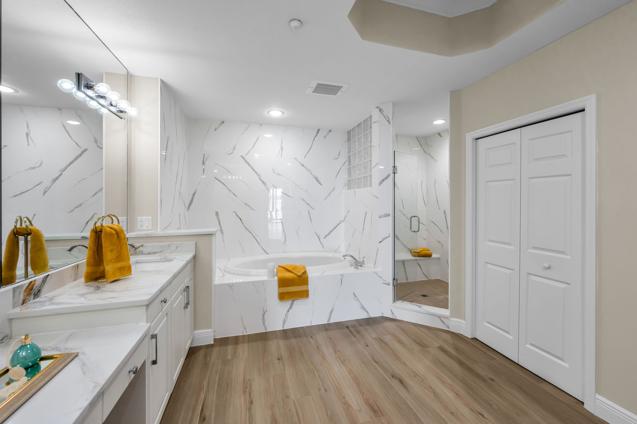 Remodeled Master Bath.