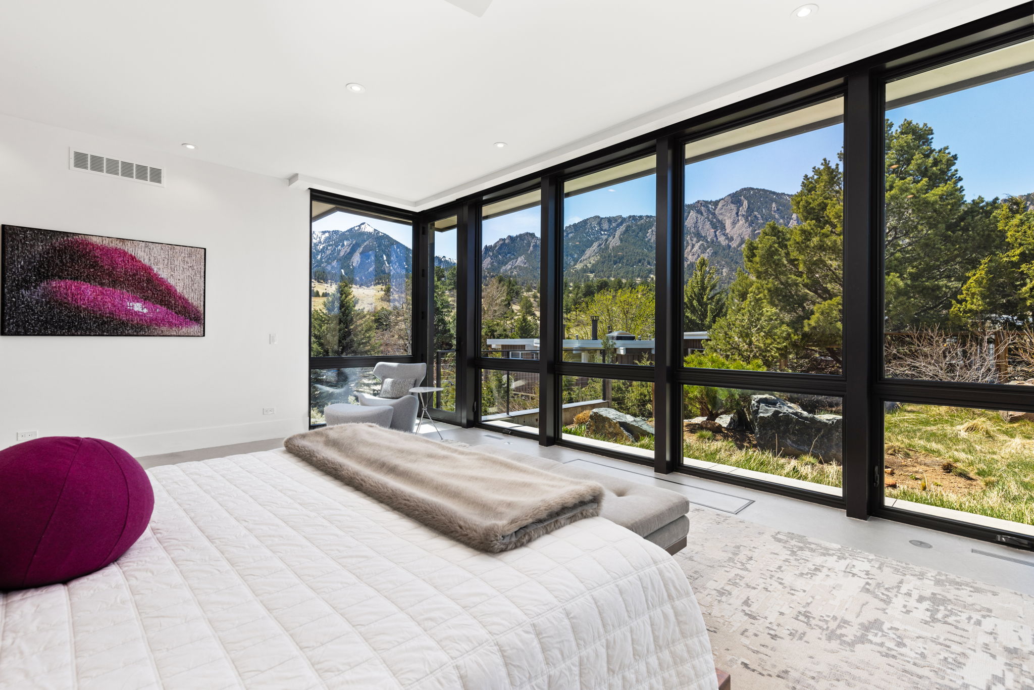 Primary bedroom surrounded by Boulder's beauty!