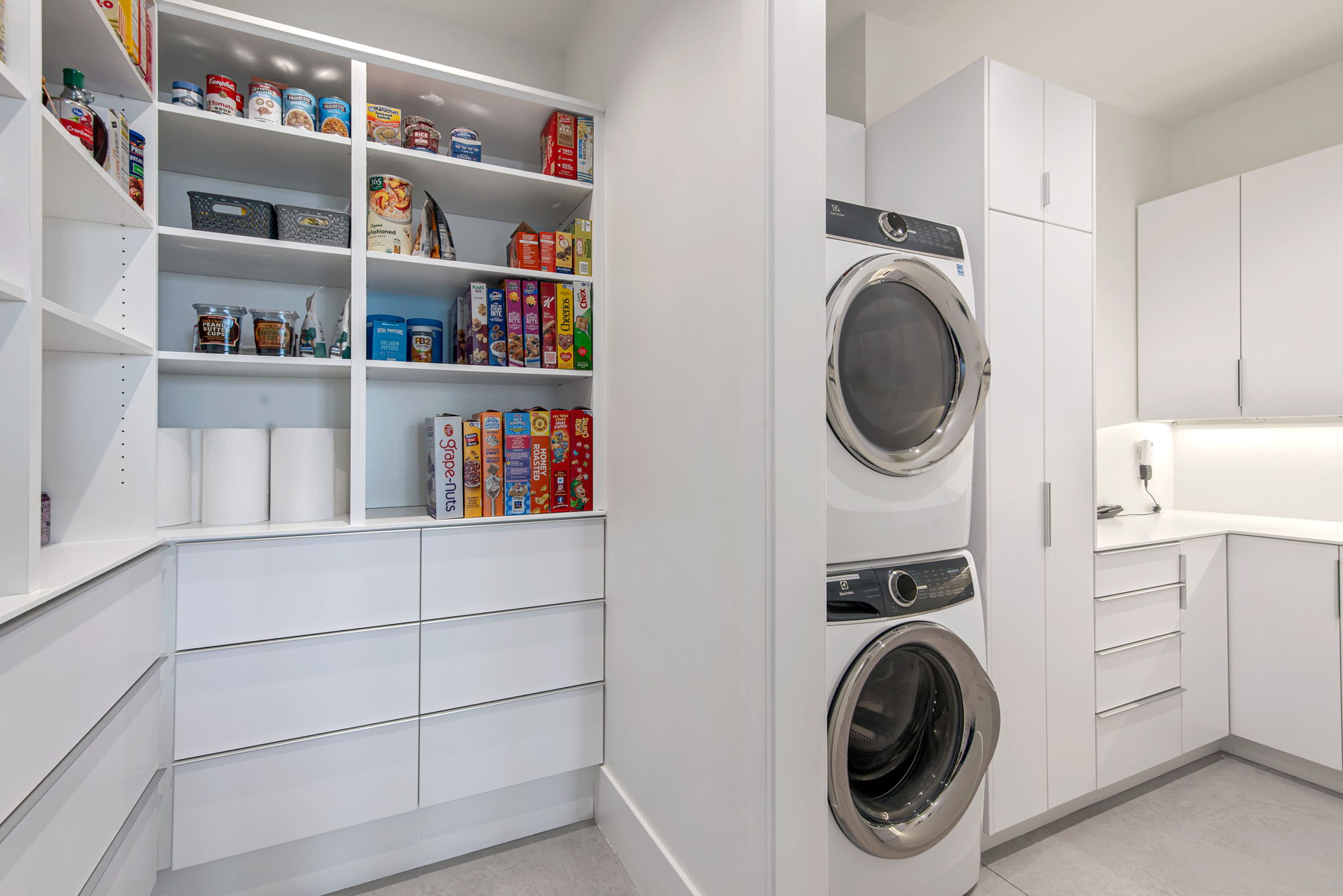 Large custom pantry.