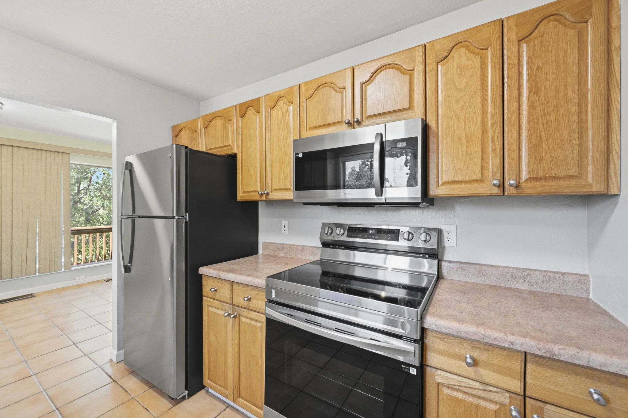 Kitchen with Newer Appliances.