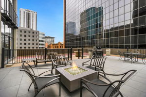 Rooftop Outdoor Kitchen and Seating