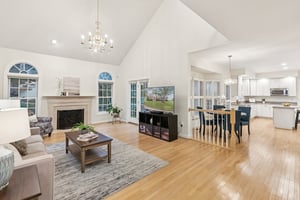 Family Room open to Breakfast Area and Kitchen