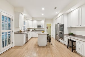 Gourmet Kitchen with Center Island & Stainless Steel Appliances