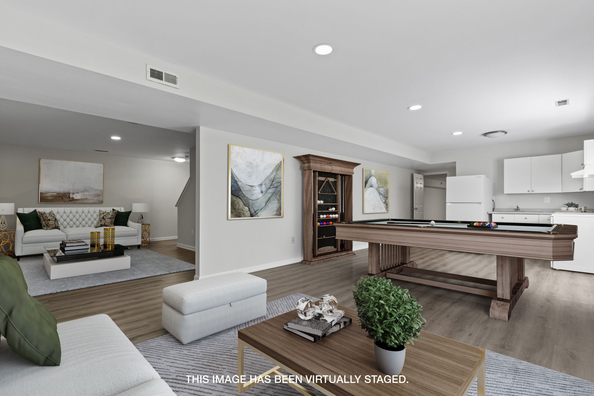 Lower-Level- Kitchen and Living Area