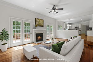 Family Room open to Kitchen