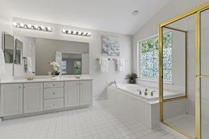Primary Bath with Dual Vanity