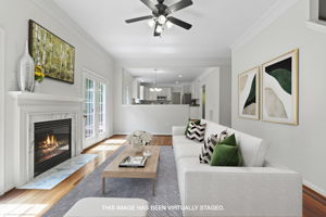 Family Room with Fireplace