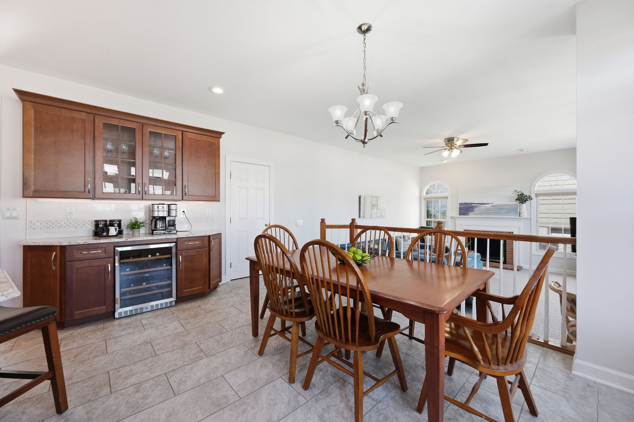 Entertainment Buffet and Open to Family Room