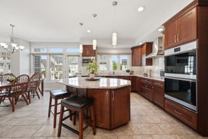 Gourmet Renovated Kitchen with Center Island & Ample Storage