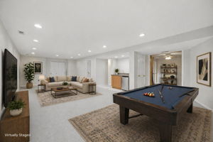 Walk Out Lower Level Recreation Area