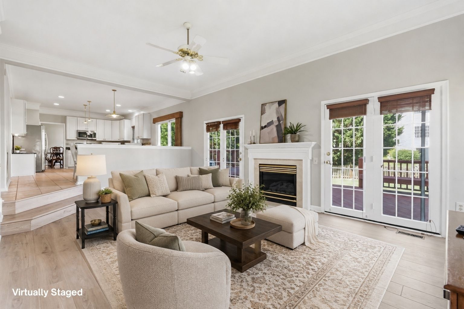 Family Room with Access to Rear Deck