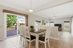 Breakfast Area open to Rear Deck